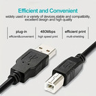 New Usb 2 0 A To B High Speed Printer Scanner Premium Cable  3 Feet  Black