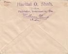 1937 Kgvi Uprated Wadhwan Camp Cover To New York