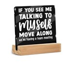 Funny Office Decor Sign  Funny Office Acrylic Sign With Wooden Multicolor 1474