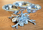 Arthur Court Grape Silver 3-tier Serving Bowls Fruit  Candy  Nut Dish Stand