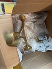 Set Of 4-bar Foot Rail Bracket-support-brass Finish- 2 Inch Rail Size  2