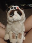 Grumpy Cat Xmas Hat Christmas Plush Stuffie Gund Holiday 11  W  Tag Rare Retired