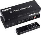 4x2 Hdmi Video Switcher With Optical Audio Output   Remote Control