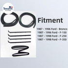 8pc Front Door Window Weatherstrip Kit Fit For Ford F150 F250 F350 Bronco 1987-1