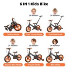 Jmmd 6 In 1 Toddler Bike With Push Handle For Kids 18-60 Large  Orange