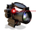 Aimpro Alfa Tactical Red Dot Reflex Sight With Red Laser Combo Rifle Scope 