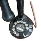 Stromberg   Carlson Black Candlestick Rotary Dial Telephone Vintage Antique