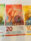 Switzerland Francs Swiss National Bank Banknotes Unc 80 Chf