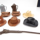 Mixed Lot Of Vintage Marx Johnny West Best Of The West Accessories