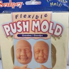 Sculpey Flexible Push Mold Grandma grandpa Face Hands Feet Ears Apm22