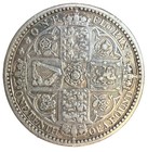 1849 Queen Victoria Godless Florin     First Issue Silver 2 Shillings 