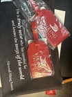 Viking Cruises Red Leather Luggage Tags  Set Of 2 With Large Travel Bag  New
