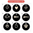 Cat Id Tag  Custom Engraved Personalized Pet Tags  Round Aluminum Charm  1  X 1 