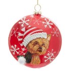 Yorkshire Terrier Yorkie Dog Christmas Disc Ornament 4 Inch D3698yo New