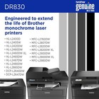 Oem Genuine Brother Dr830 Black Drum Unit Cartridge New