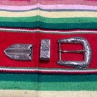 Edward H  Bohlin Sterling Silver Country Club 3 Piece Western Belt Buckle Set