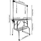 350lbs Pet Grooming Table 36 -stainless Steel adjustable H-arm double Restraints