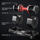 55 Lbs 2 Adjustable Dumbbells Set Home Weight Dumbbells Set Exercise Equipment