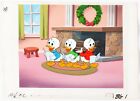 Key Master Disney Production Animation Cel Background Huey Dewey Louie Ducktales