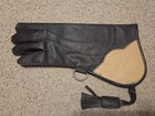 Double Layer Brown Cowhide Leather Uk Falconry Glove Size Medium