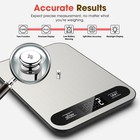 Mik-nana Food Scale  22lb Digital Kitchen 7 5 X 5 5 X 0 65 Inches  Black
