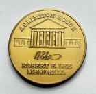 Robert E Lee Memorial   Arlington House - Souvenir Bronze Medallion   Token