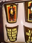 John Wayne Ceramic Shot Glasses Glass Set Of 4 - 2oz - Brand New