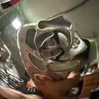 Silver Plate Bowl  Candy Dish Candle Holder Pretty Roses To Let Light Through
