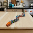 Handmade Talavera Snake Statue   Hand-painted Mexican Decor