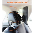 Shatterproof Baby Back-seat Car Mirror With Free Window Sunshades