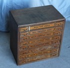 Country Store Antique Oak Springs Display And Storage Cabinet
