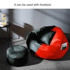 Bean Bag Cover With Footrest Cushion Cover Faux Leather Without Beans Size Xxxl