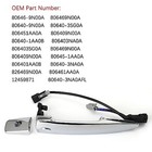 806469n00a Exterior Chrome Door Handle Front Left Driver Side  With Sensor And 