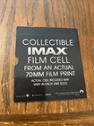 Interstellar 70mm Imax Film Cell   Dr  Brand  anne Hathaway  Actual Film