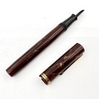 Waterman 94 Mahogany Marble Fountain Pen W o Nib - Sold As Is 