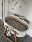 Hand Crocheted Baby Bassinet With Rocking Base  moses Basket