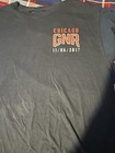 Rare Guns N  Roses 2017 Chicago United Center Tour Shirt Size Large  