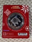 2019 1 Oz Coca-cola Holiday  999 Silver 1 Dollar Fiji Coin  9369 25k 