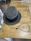 Vintage Borsalino  alessandria    Fur Felt Fedora  Made In Italy  Charcoal Gray