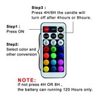 Flameless Candles With Timer  Color Changing Led Candles With Remote Control    