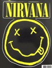 Nirvana Vintage Sticker 1992 Rock Decals Seattle Grunge Band Smiley Face Logo