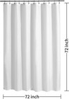 Waterproof Fabric Shower Curtain Liner With 3 Magnets - Soft Hotel Quality Cloth