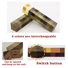 Minecraft 4-color Led Torch Night Light     Rechargeable Portable Kids Lamp