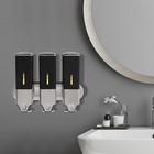 Shampoo   Conditioner Dispenser Shower Soap Dispenser Wall Mount 3 Bottles Usa 