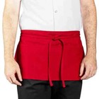 Half Bib Waist Apron Heavy Duty 3 Pocket Waitress Waiter  Workwear Unisex Server