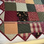 Longaberger Homestead Reversible Throw Wall Quilt Orchard Park Plaid Donna Sharp