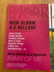 Bjork Bj  rk 1995 Japan Post Cd Army Of Me Mini-poster Ads Sugarcubes Cornucopia