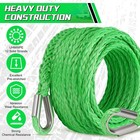 Synthetic Winch Rope Extension  3 8inch X 50ft 26500 Lbs Green