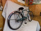 1954 Schwinn Corvette  Mens 3-speed Bike Green Chevy Typhoon Jaguar Panther S7 