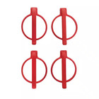Egg Ring Set Red  silicone   4-pack 